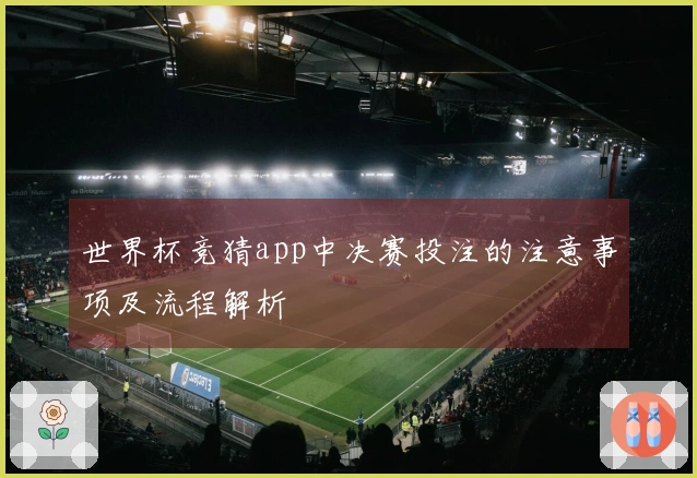 世界杯竞猜app中决赛投注的注意事项及流程解析